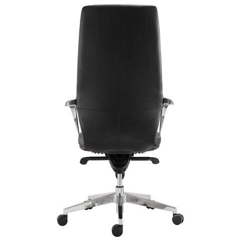 Кресло офисное PREMIUM "Resonance EX-755", мультиблок, алюминий, экокожа, черное