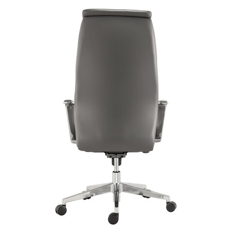 Кресло офисное PREMIUM "Jazz EX-757", мультиблок, алюминий, экокожа, серое