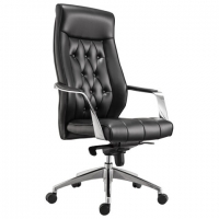Кресло офисное PREMIUM "Sonata EX-754", мультиблок, алюминий, экокожа, черное