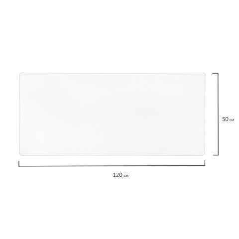 Коврик-подкладка настольный сверхпрочный 500х1200 мм, прозрачный, 1 мм