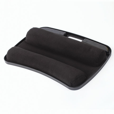 Подставка-столик с мягкими подушками, для ноутбука и творчества, 480х335 мм, черный