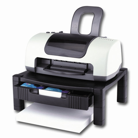 Подставка для принтера или монитора, с 1 полкой и 1 ящиком, 430х340х164 мм