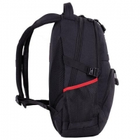 Рюкзак "S-06" универсальный, уплотненная спинка, облегченный, черный, 46х32х15 см